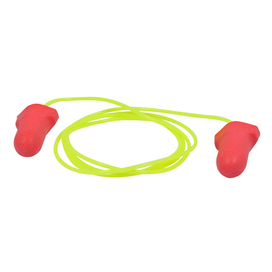 Tapones para oídos desechables de alta visibilidad color rojo SNR 32 dB Urrea