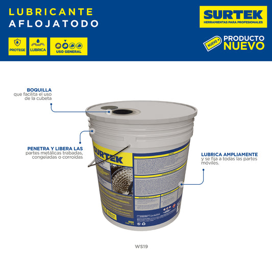 Aceite aflojatodo 19 lt Surtek